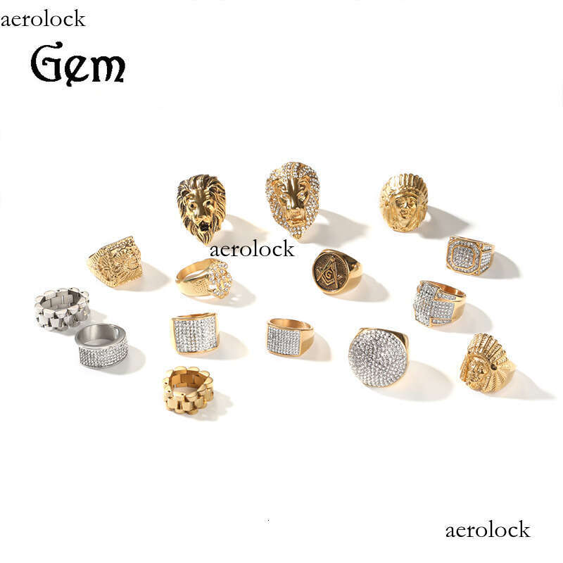 Men's Hip-Hop Color-Retaining Niche Design Sterling Silver Accessory Ring