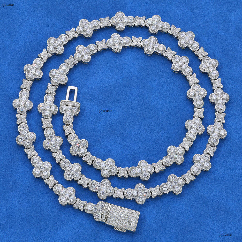 10mm Cross Star Moissanite chain Hip Hop Accessories High-end Men's Necklace