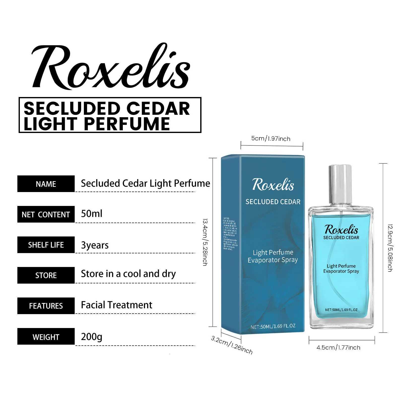50ml Roxelis Cedar Mens Charming Perfume Lasting Pheromone Flirting Deodorant Freshing Body Glamor Gentlemen Dating Perfume Z250809