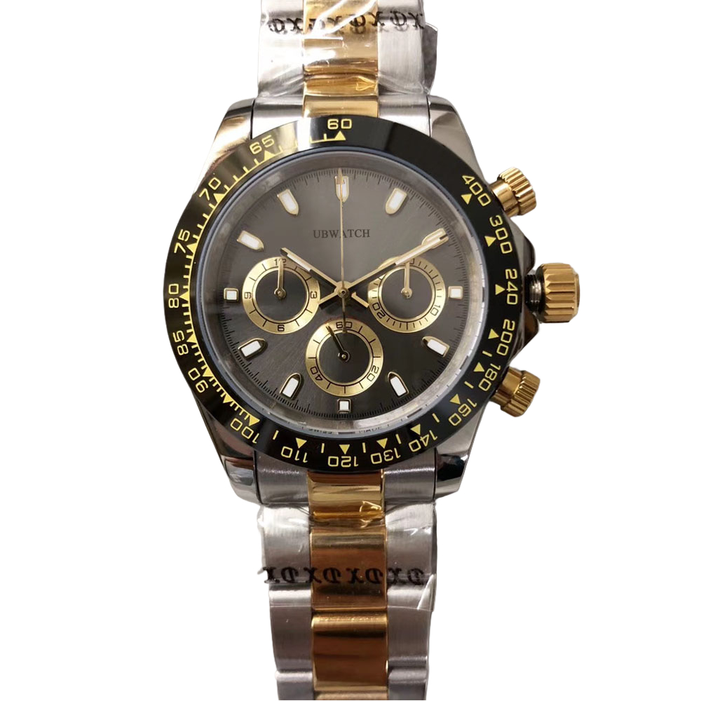 ST9 NEW 40MM Luminious Men Wristwatches For Easy Time reading Automatic Mechanical Watch Sapphire Glass Gold Man Watches