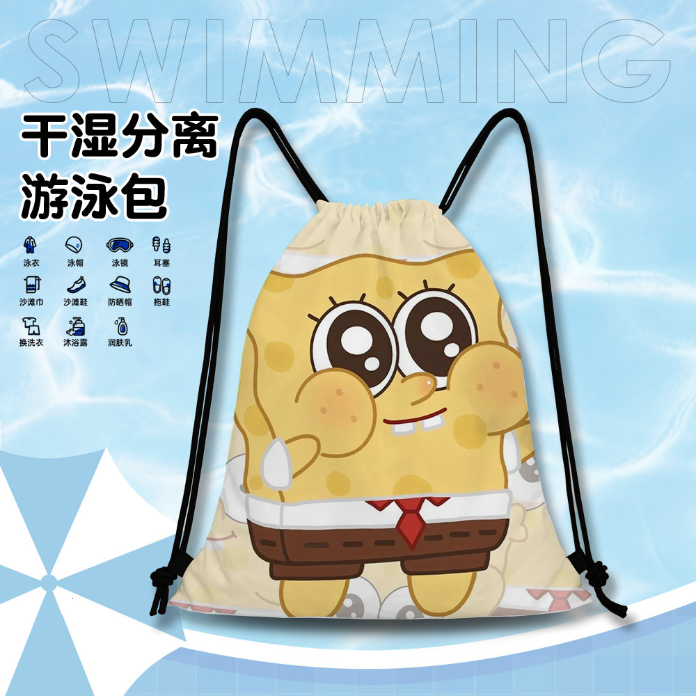 New Free Shipping Cute Sponge Baby Swimming Storage Bag Designer, Large Capacity Dry Wet Separation Waterproof Portable Luxury Children's Swimmin