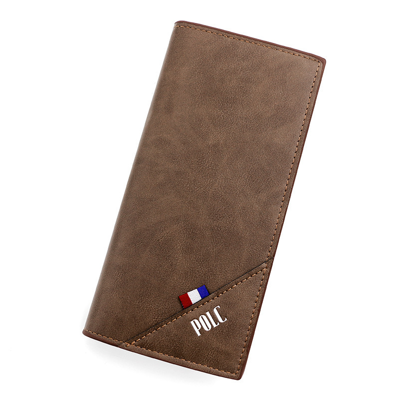 New Luxury Bag Cross-border Men's Wallet Urban Minimalist 70% Off Solid Color Long Men's Wallet Money Clip Wallet Card Holder Wholesale