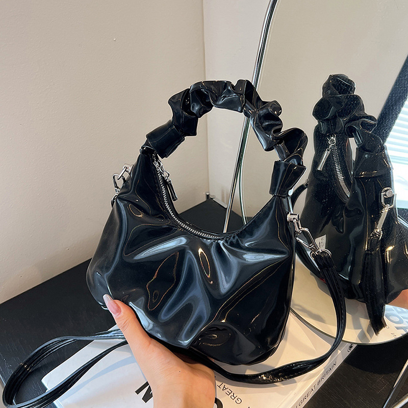 High-end Niche Bag For Women Summer 2025 New Fashion Single Shoulder Crossbody Bag Ladies Handheld Pleated Designer Bag Luxury Bag Dumpling Bag