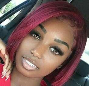 Side Part for Women, Bob Straight Golden Short Hair, Stylish Synthetic Hair Bobo Wig B5