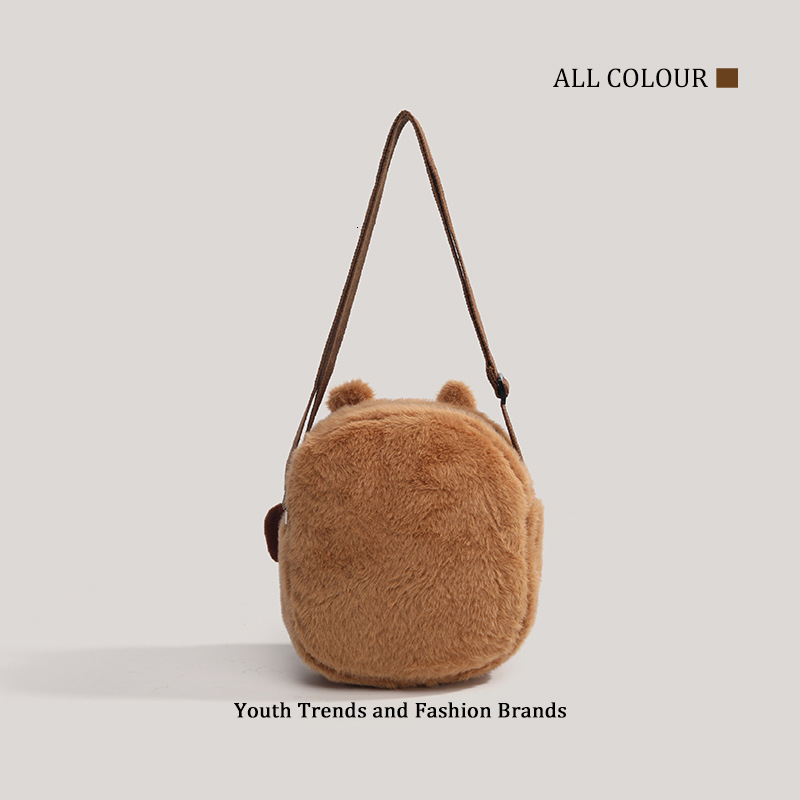 Capybara Plush Backpack Cute Children's Crossbody Bag ddmymoon