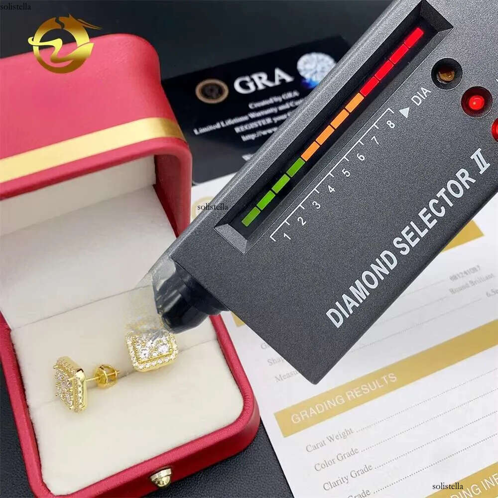 Fine Manufacturer Direct Wholesale Price Sterling Sier Vvs Moissanite Jewelry Stud Earrings