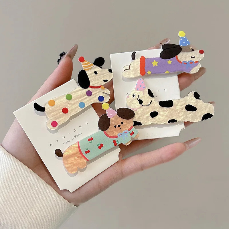 Puppy Cat Hair Clips Hair Accessories Para El Cabello Pinzas Para El Cabello Christmas Hairpins Animal Bangs Clip Girls 250807