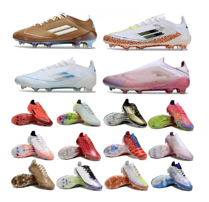 Free shipping f50 Men's High quality black orange Blue football boots Red green white outdoor leisure sports shoes The football shoes that experts love boots F5