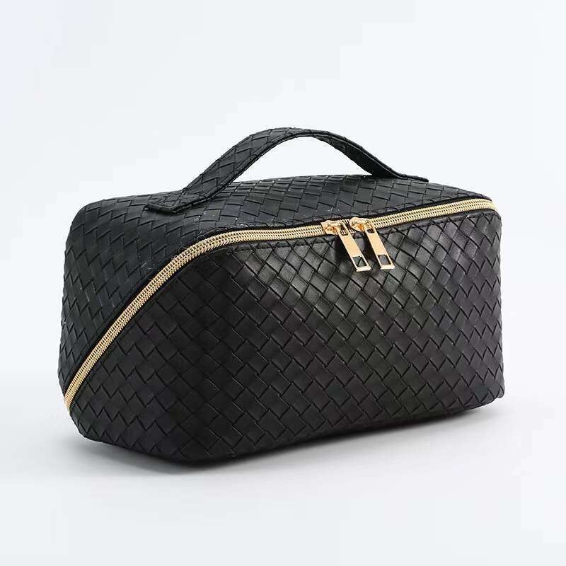 PU High Aesthetic Large Capacity Convenient Pillow Makeup Travel Toiletry Embossed Multifunctional Storage Bag