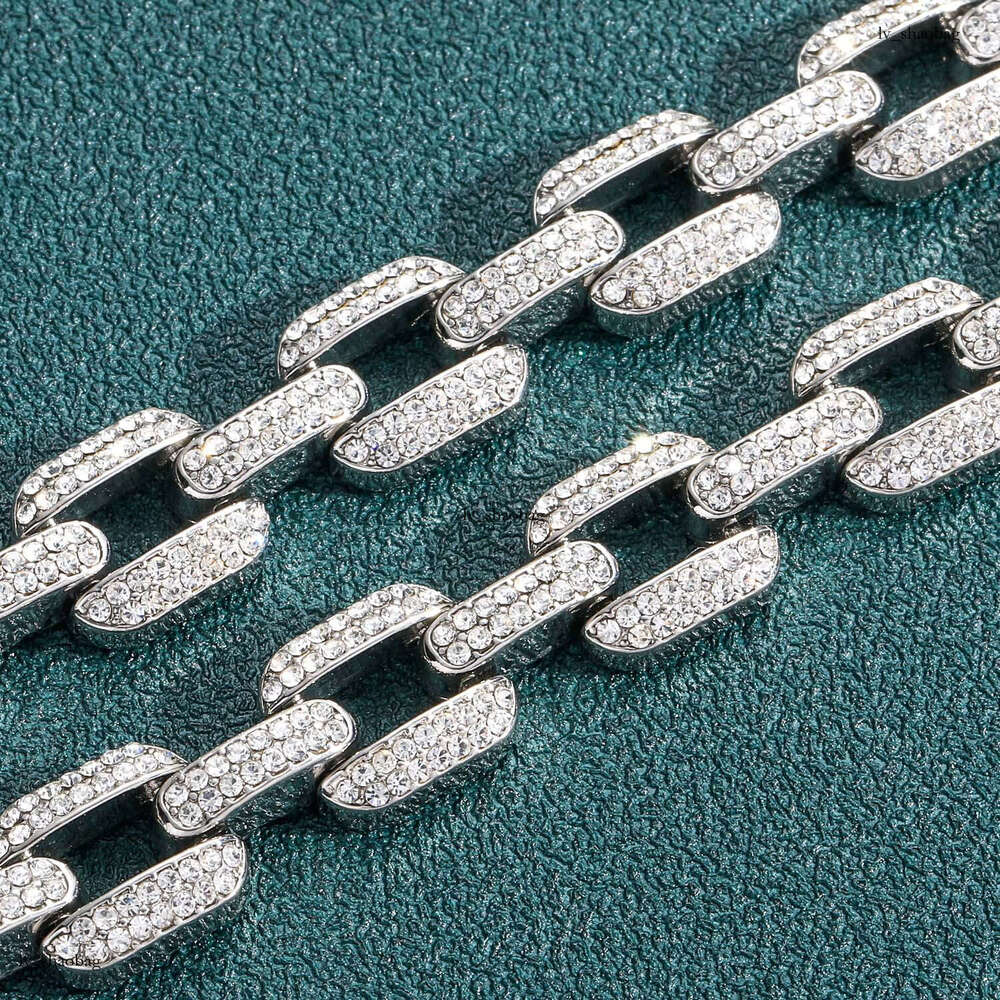 for Men 12mm Geometric Full Dia Alloy Necklace Men's Trendy Brand Personality Accessory