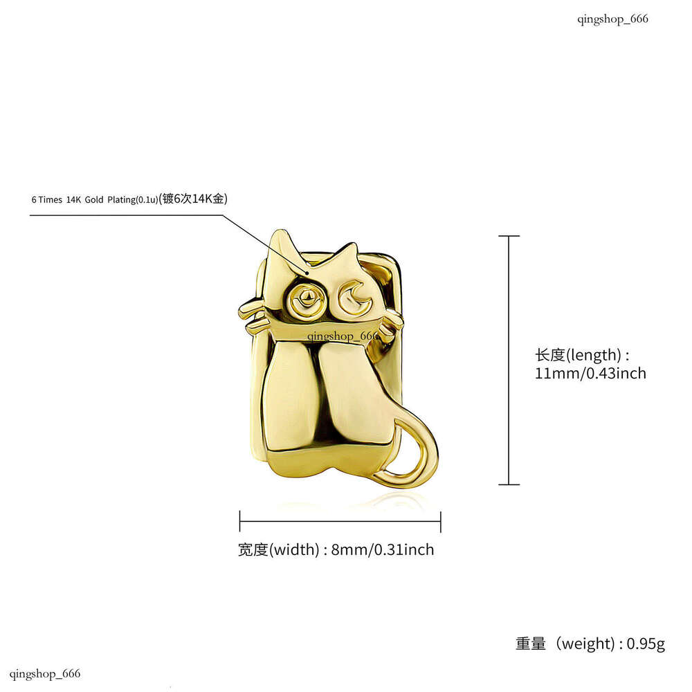Cute Animal Shaped Cat Single Brace Spider Bee Personality Gold Teeth Unisex HIPHOP Tooth Jewelry