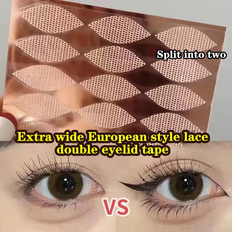 Invisible Eyelid Sticker Double Eyelid Stickers Transparent Self Adhesive Mesh-Lace Eye Tape Sticker Ladies Eye Makeup Tools 250807
