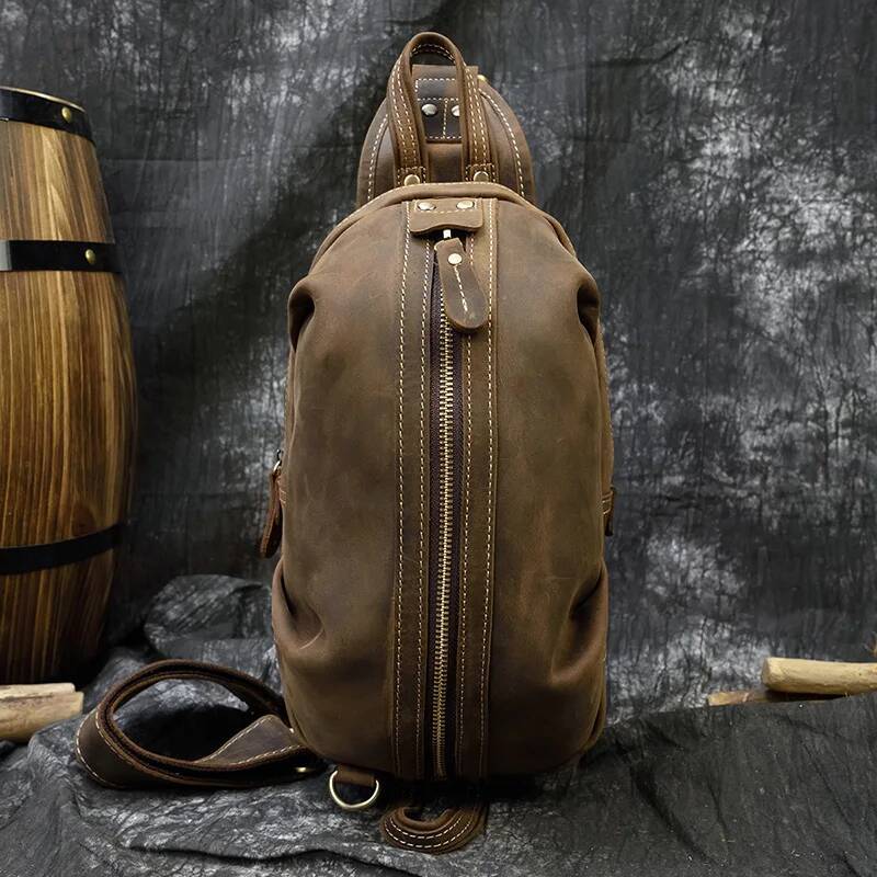 High Quality Small single shoulder backpack vintage fashion style chest bag pack 2020 hot men bags for sports