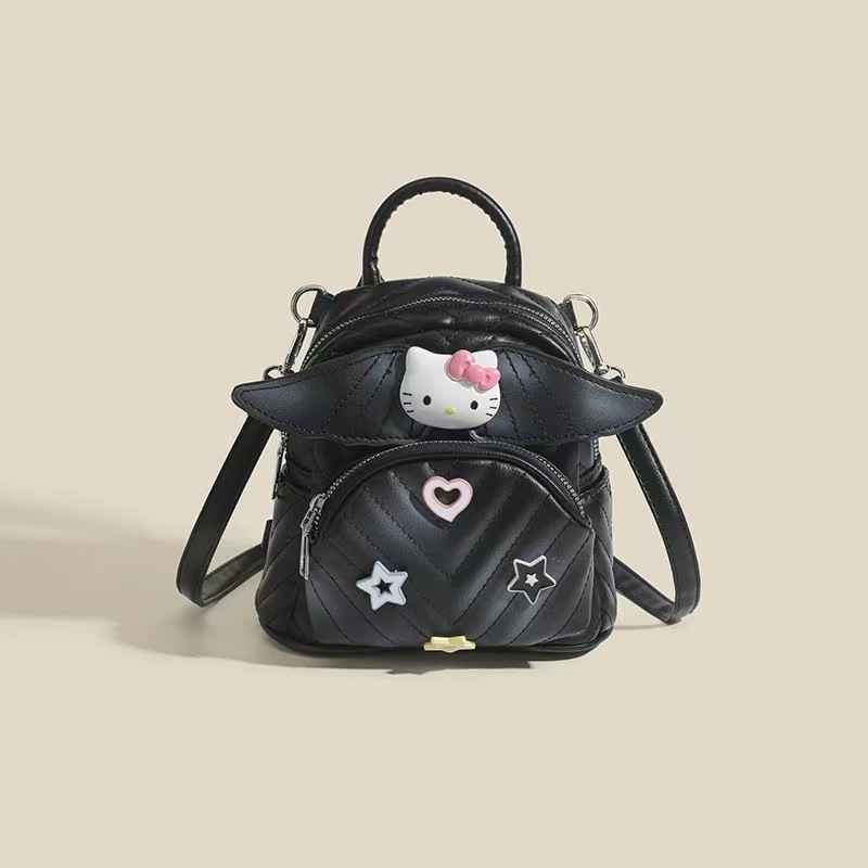 KT Tie-Dye Wings Korean Style Cute Quilted Women's Casual Backpack ddmymoon