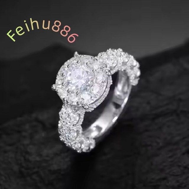 2025 new Round Cut Moissanite Diamond Ring for Women Men 18K Gold Plated 100% Silver 925 Certified Band Wedding Style Ring Jewelry Gifts