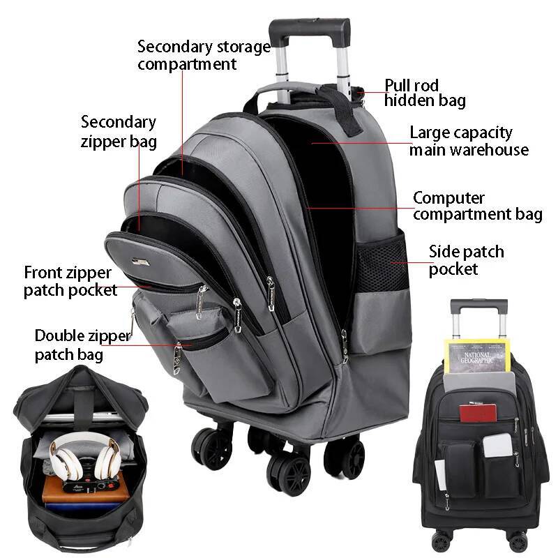 Travel lage, universal wheels, travel trolley business computer bag, large capacity multifunctional backpack high-quality