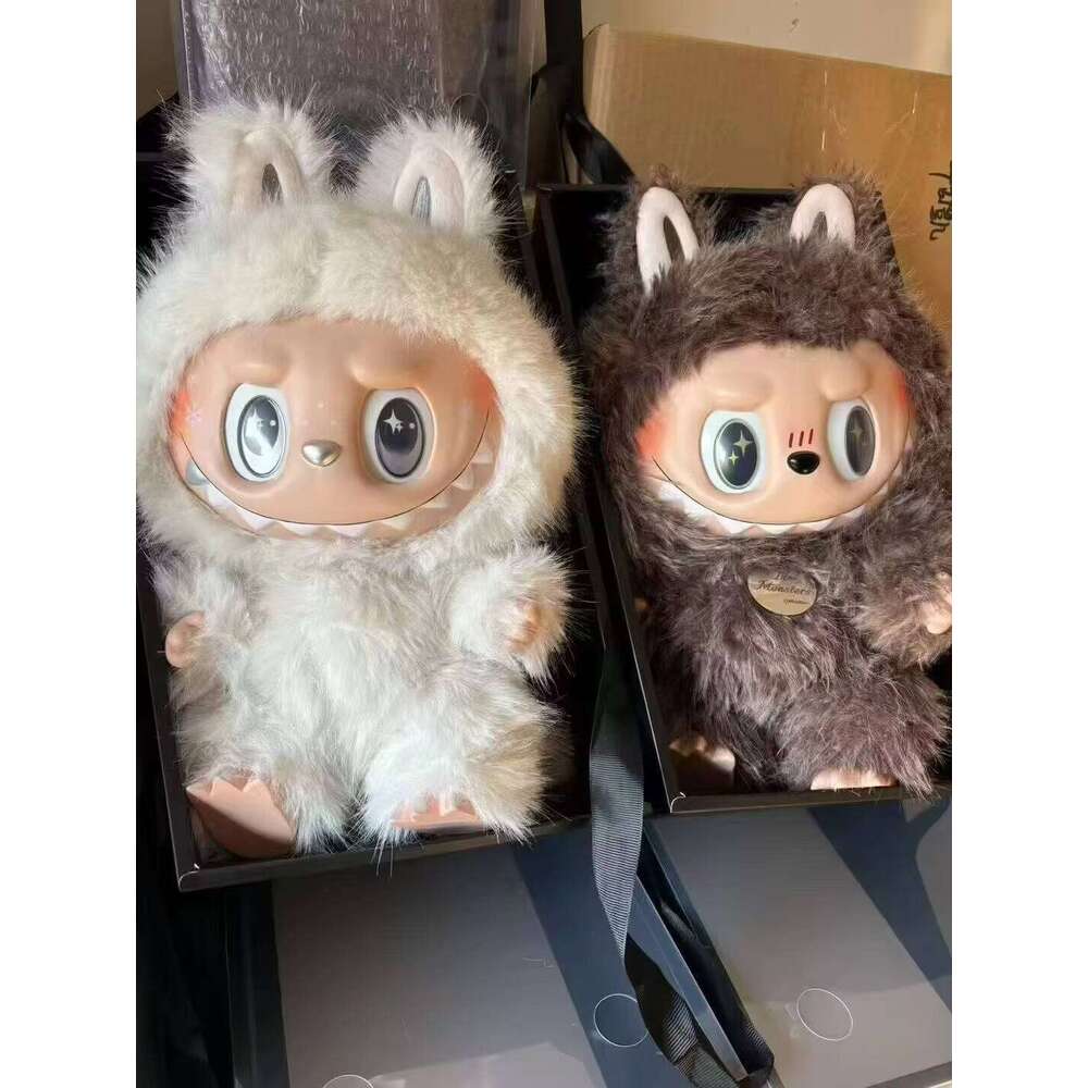 38cm Zimomo Monster Labubu Angel Creative Coin DIY Figure Vinyl Pendant Doll Model Cute Toy Birthday Gift