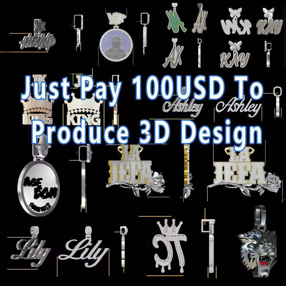 Trendy New Arrivals Custom Cross Pendant Necklace Charms Rapper Sterling Sier VVS Moissanite Dia Hip Hop Men Jewelry