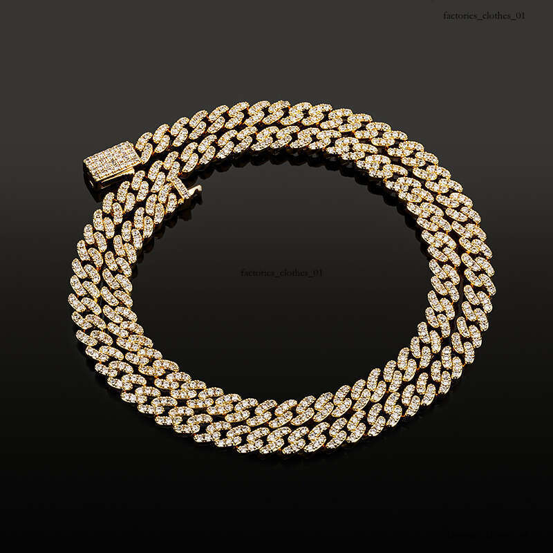 Hip Hop 6MM Spring Clasp Cuban Chain Necklace Men's Personality Trendy Accessories