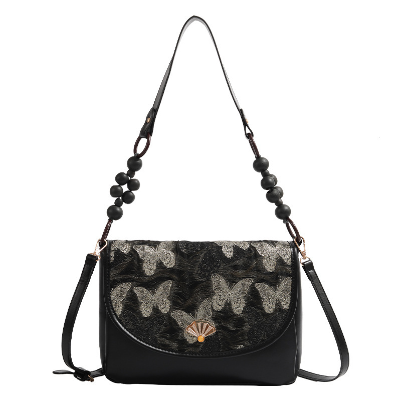 Butterfly Love Flower Chinese Single Shoulder National Style High-end Niche Commuter Crossbody Bag ddmymoon