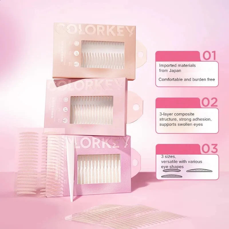 Colorkey Invisible Natural Eyelid Tape Sticker Long Lasting Double-Fold Self-Adhesive Paste For Monolids Hooded Puffy Eyes 250807