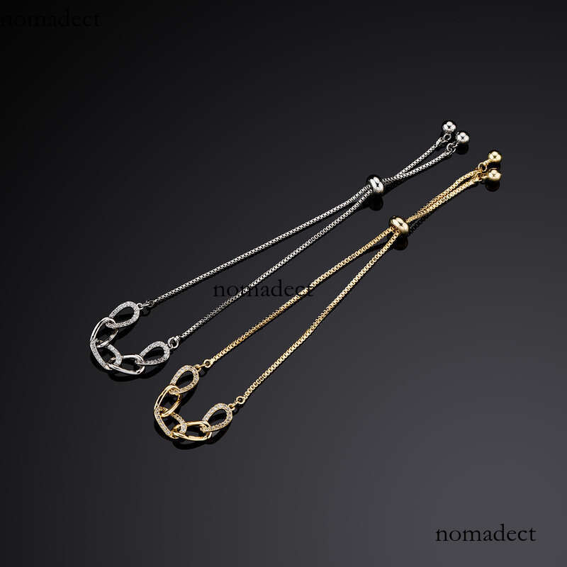 INS Style Inlaid Fashion Women's Individually Wrapped Geometric Adjustable Length Bracelet Gold Australia