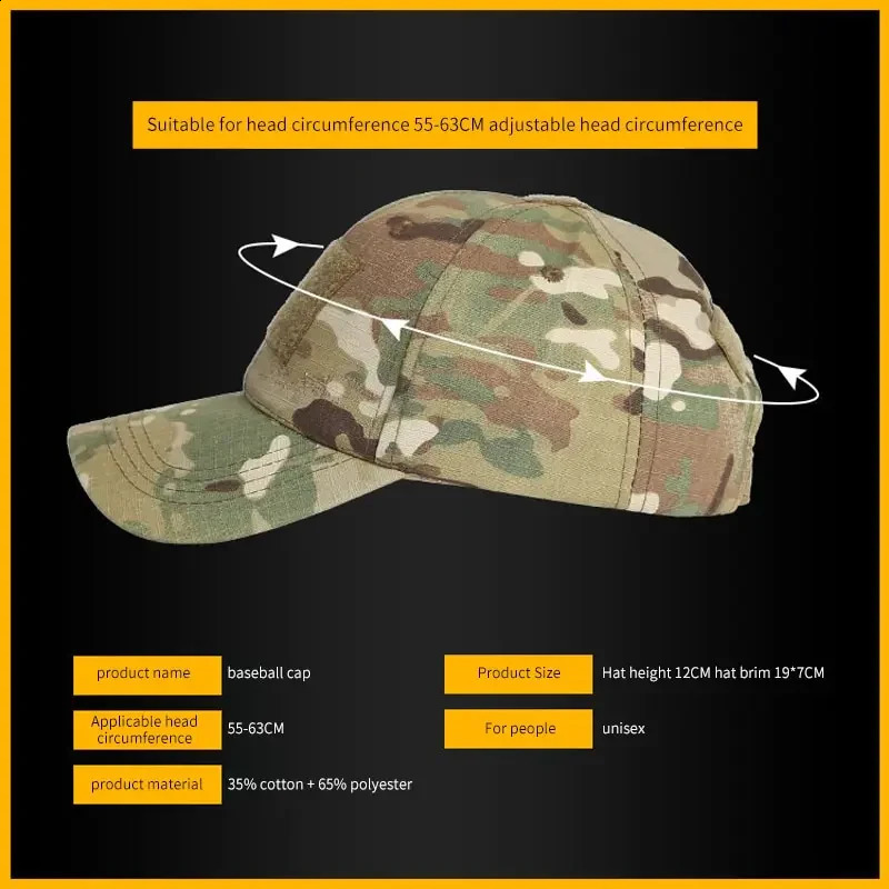 Outdoor Camouflage Sunscreen Baseball Cap Outdoor Sports Casual Sunshade Breathable Cap 250805