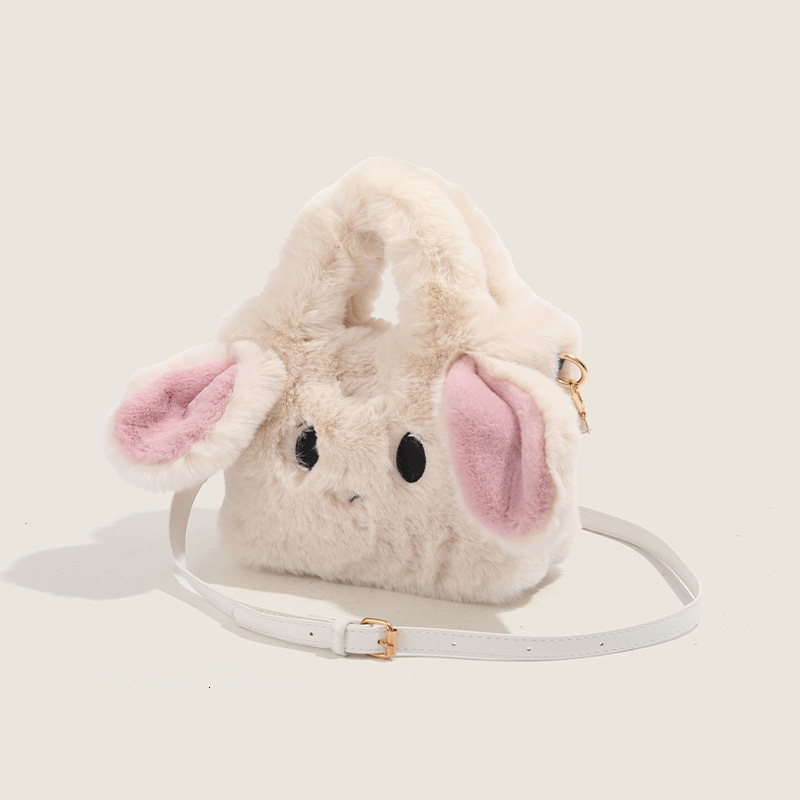 Fluffy Milk Candy Rabbit for Women 2025 New Autumn Winter Cute Handbag Crossbody Bag ddmymoon