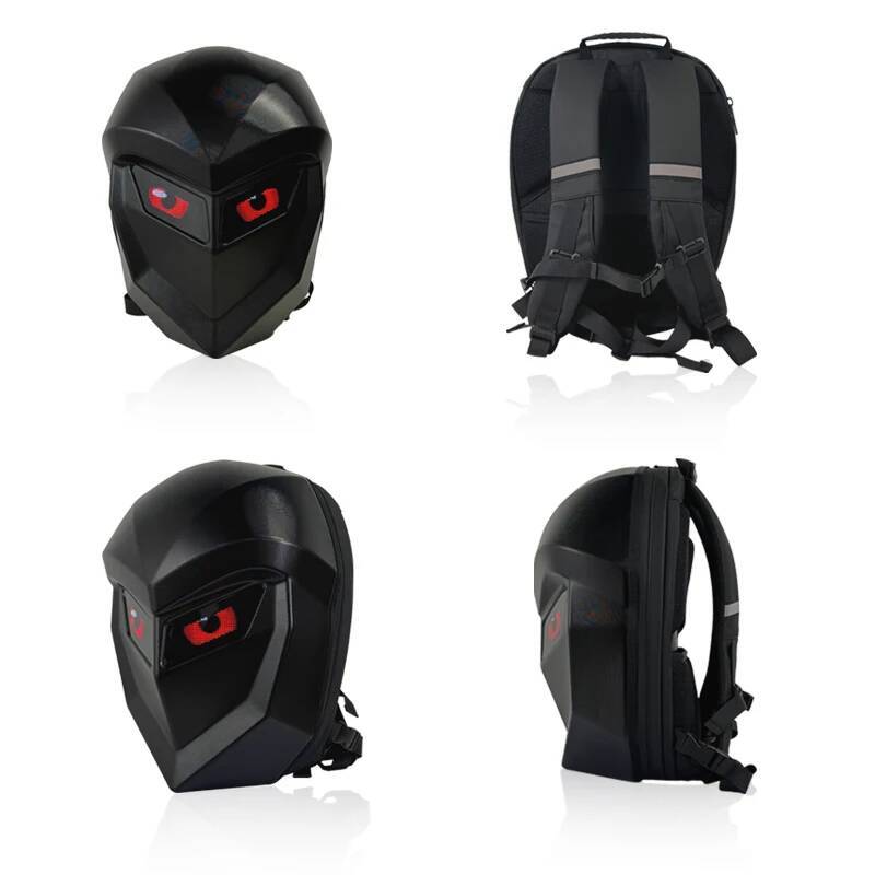 For Man Hard Shell LED Motorcycle Cycling Helmet Backpack for woman Business Travel Waterproof Laptop Backpacks high-quality