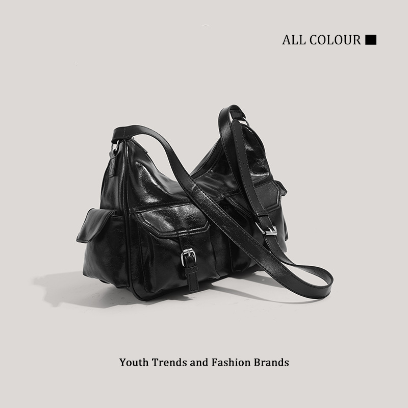 2025 Personality Trendy Versatile Fashionable Multi-Pocket Tote Shoulder Commuting Large Capacity New Bag ddmymoon