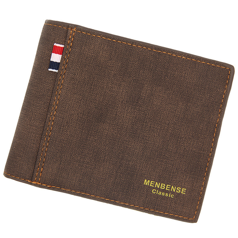 New Matte Men's Wallet Short Large Capacity Fashion Retro Business Luxury Bag Wallet Direct Supply From Manufacturer