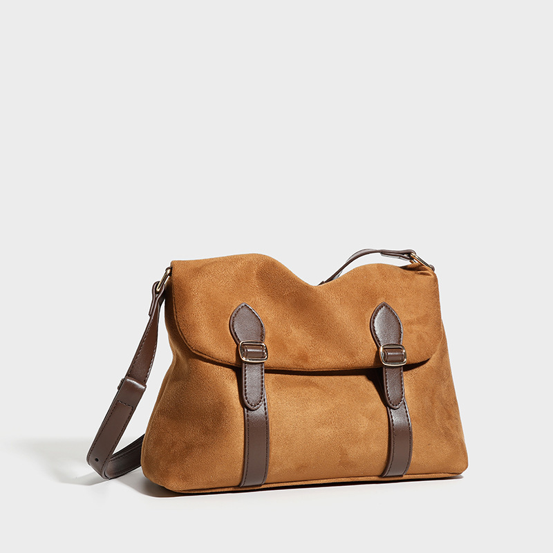 2025 Niche Suede Single Shoulder Crossbody Design New Messenger Bag ddmymoon