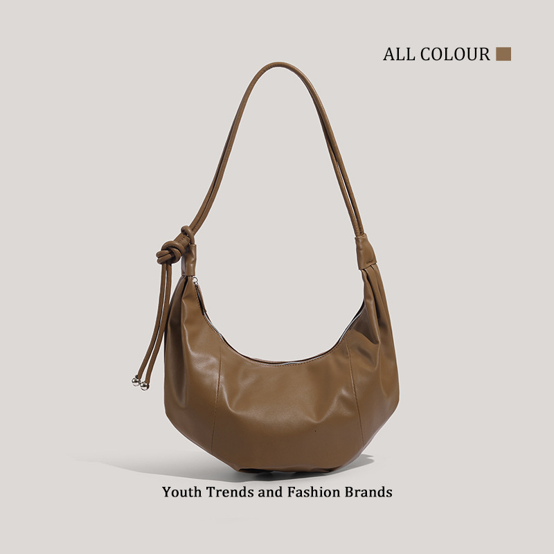 New Large Capacity Croissant Underarm Dumpling Single Shoulder Commuter Versatile Crossbody Bag ddmymoon