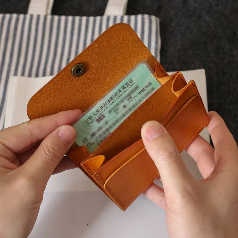 Small Waist Bag Male First Layer Cow Leather Retro Mini Organizer Purses Vintage ID License Wallet Belt Credit Card Bags