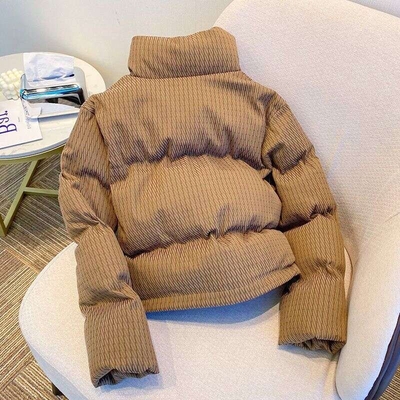 Women's Clothing Winter down short Korean version thickened high end casual cotton jacket small person loose coat trendy