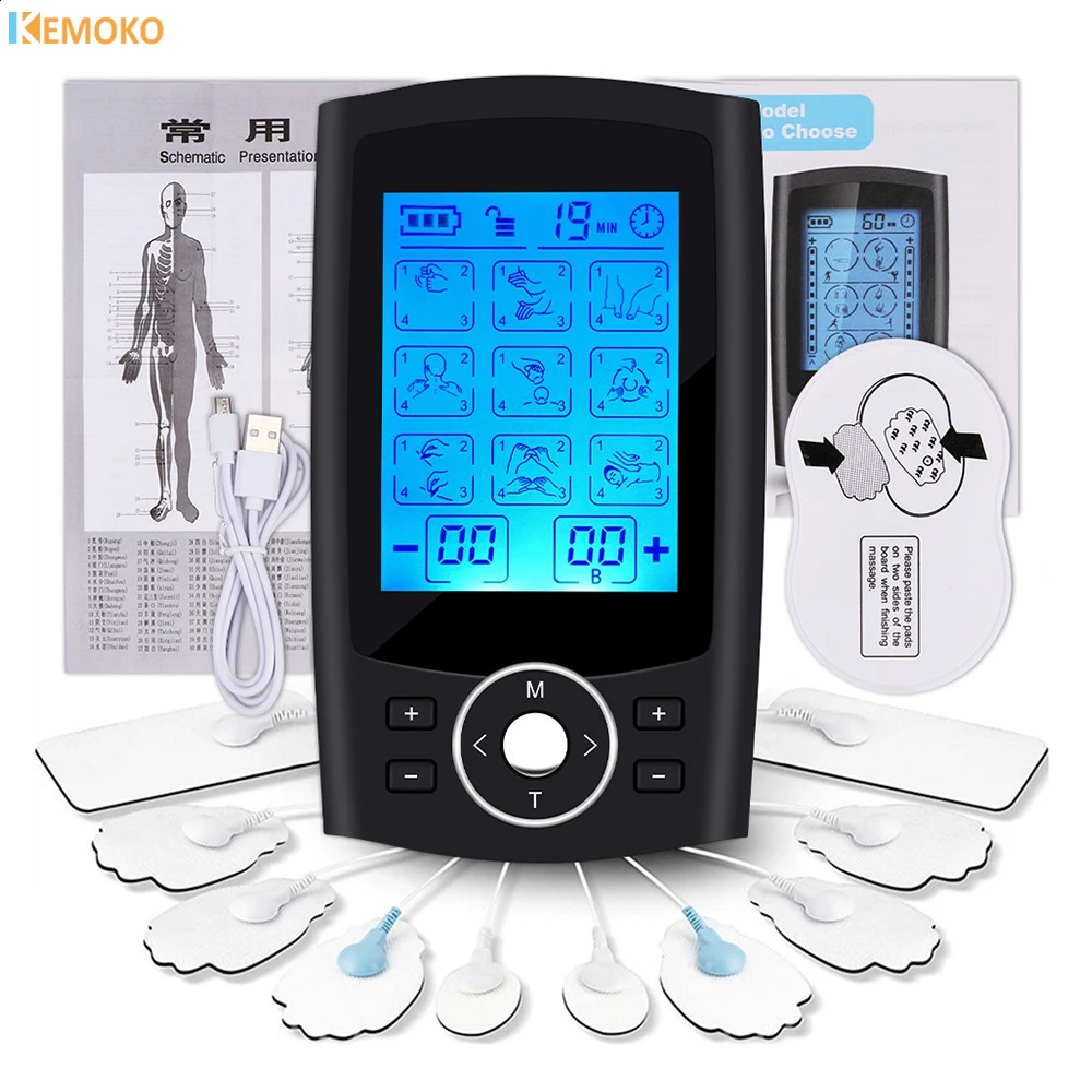 36 Modes EMS Tens Unit Muscle Stimulator Electric Acupuncture Body Massage Digital Electro Stimulator Slimming Machine 250808
