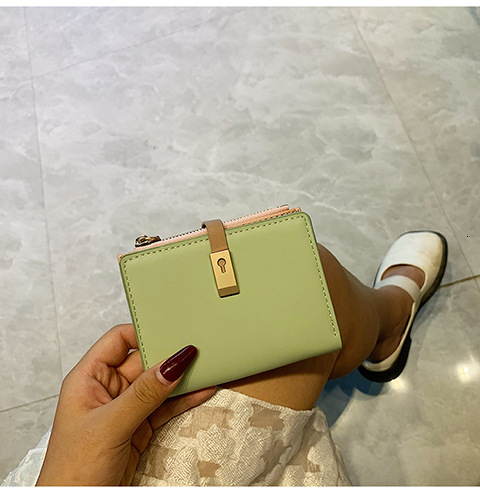 Minimalist Cross-border Foldable Wallet Summer New Mori Style Japanese And Korean Trend Designer Bag Candy Color Luxury Bag Student Short Wallet