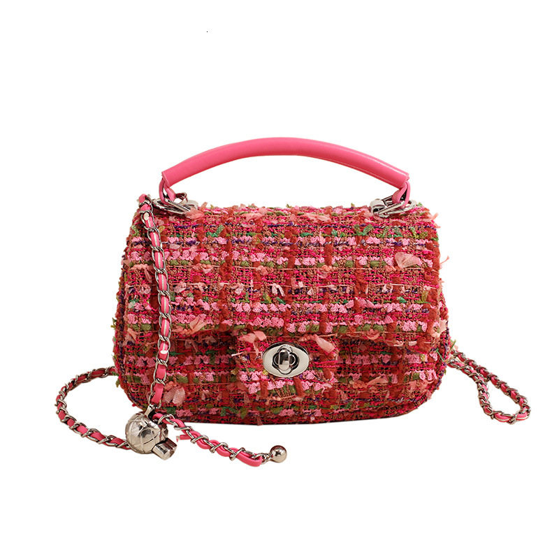 Women's Fashion Small Bag Luxury Bag Free Shipping Designer 2025 Autumn/winter Multifunctional New Fashion Wool Crossbody Bag With Chain Handle S