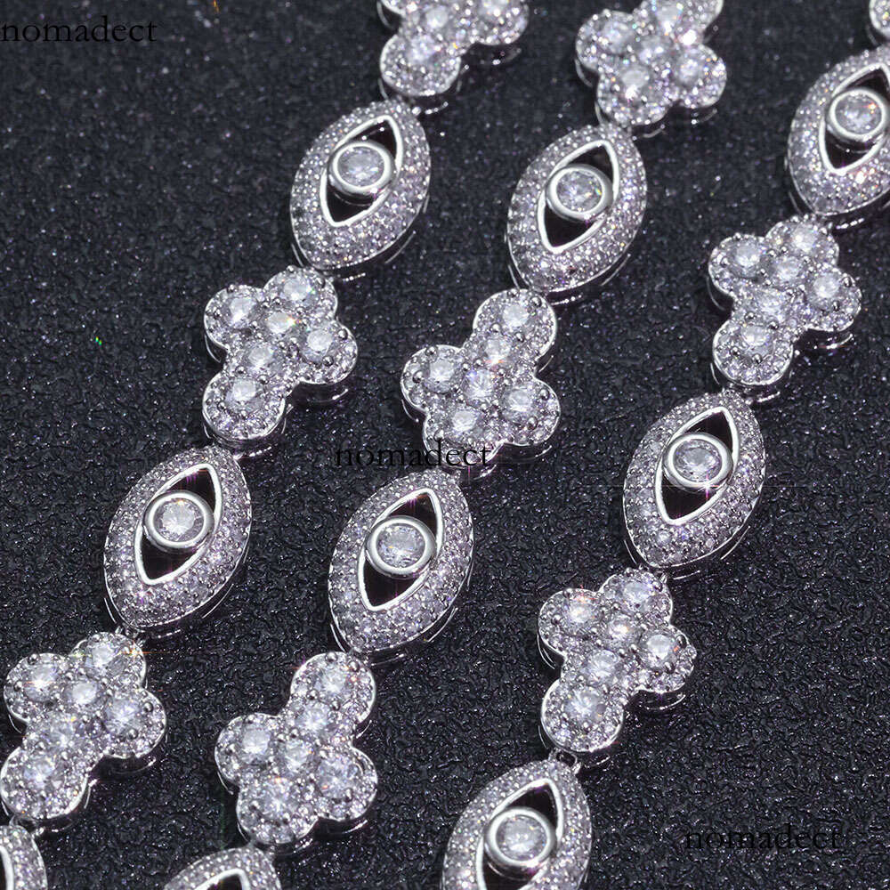 Cross for Men Versatile High-End Feel Hip-Hop Jewelry Zircon Bracelet