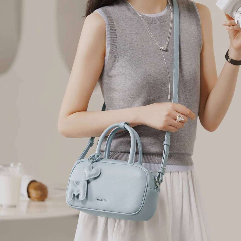 Designer Bag Luxury Bag ITAMOOD Bowling Bag Women Original Design Leather Cowhide Shoulder Crossbody Handbag Boston Summer Makeup Valentine Gift Schoo
