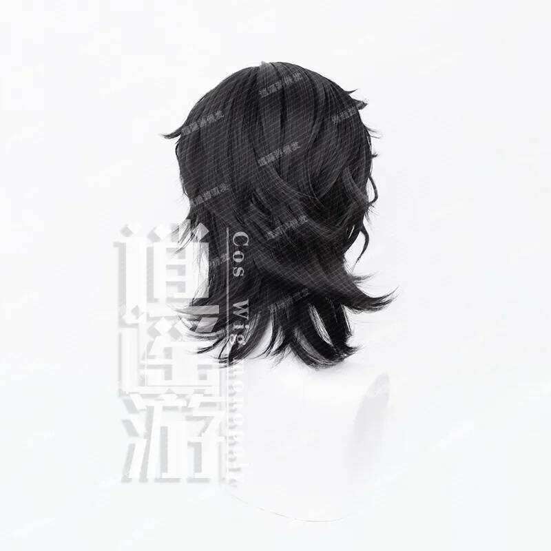 Realistic Human Top Piece Wolf Tail Middle Part Cosplay Wig for Anime And Reality Show Mechanism Hair Extensions