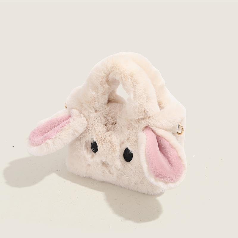 Fluffy Milk Candy Rabbit for Women 2025 New Autumn Winter Cute Handbag Crossbody Bag ddmymoon