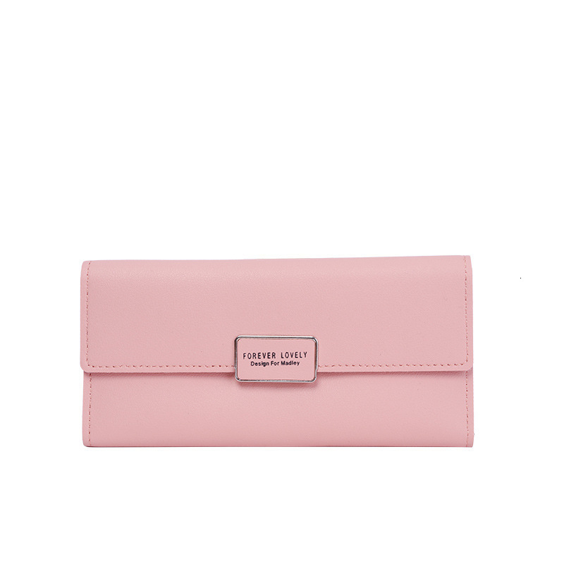 Factory Direct Sale Women's Wallet Korean Style 70% Off Long Plaid Buckle Clutch Multi-card Slot PU Leather Wallet Luxury Bag Card Holder