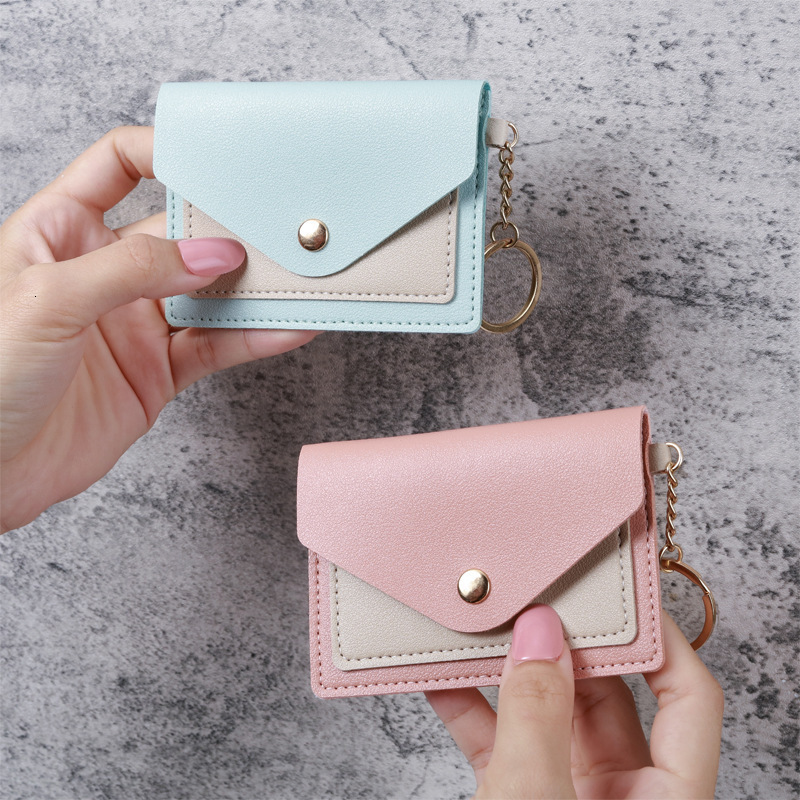 Cross-border New Creative Fashion Small Card Holder Women's Candy Color Luxury Bag Keychain Accessories Student Bus Card Holder Wholesale