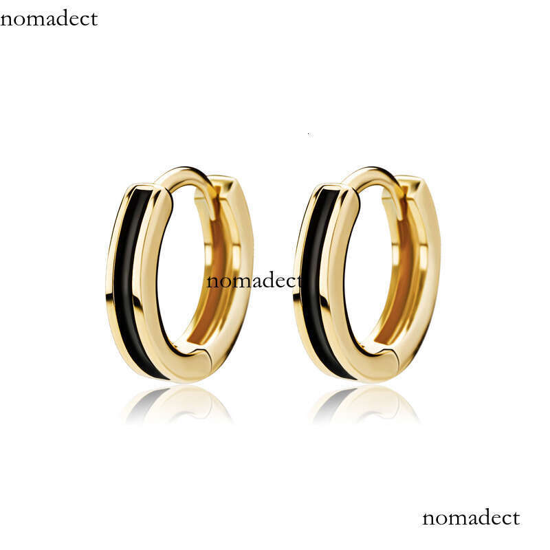 Unique Oil-Drip Glossy Hip-Hop Earrings Iced Out VVS Stud Jewelry