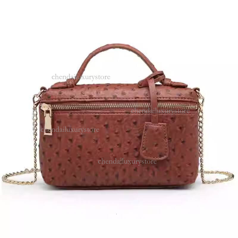 Free Shipping Designer Ostrich Pattern Women's Leather Bag Luxury Handbag Fashion Chain Shoulder Bag Mini Phone Bag
