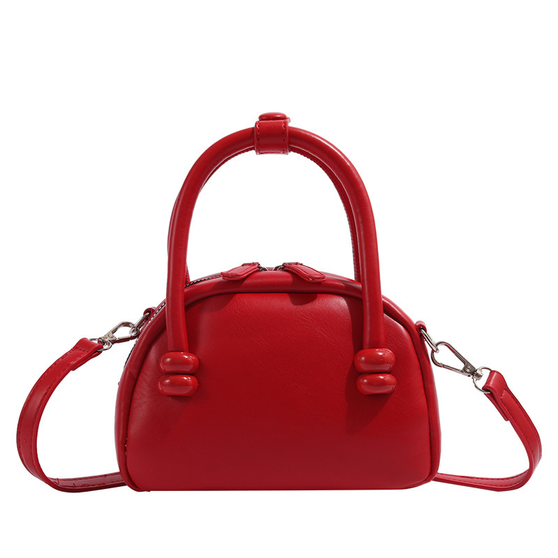 Handheld Boston High-Quality Versatile Shoulder Crossbody Red Wedding Bag ddmymoon