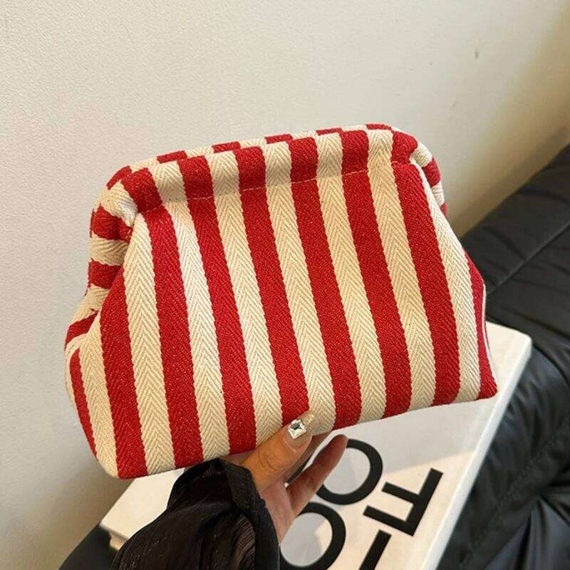 Summer Woven Crochet Purses for Women Beach Clutch Handbags Dumpling Hobo Casual Colorblock Bag Ladies Ruched Cloud Purse bag