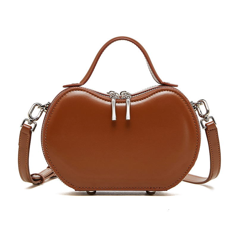 Genuine Leather Niche Design Red Apple For Women Summer New Handbag Commuter Underarm Shoulder Bag Trendy