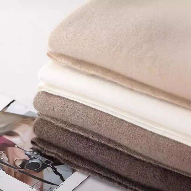 Women's Clothing Autumn And Winter Wool Knitted Loose Slim Casual Straight Wide Leg Women's Mopping Pants Small Size With Pockets